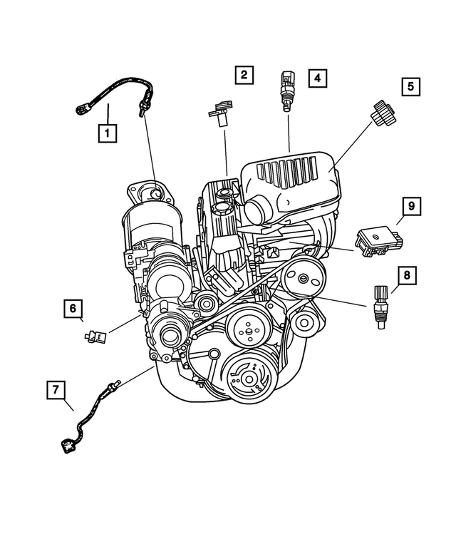 68002763AA - Electrical: Map Sensor for Mopar Image