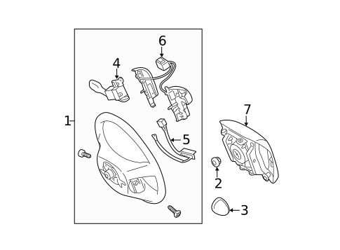 Steering Wheel & Trim for 2008 Toyota Camry #3