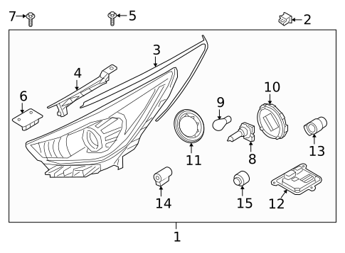 Headlamp Components for 2019 Kia Niro #0
