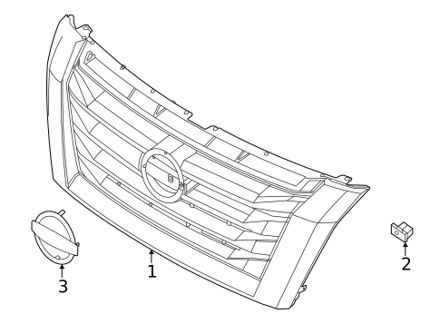 Grille for 2022 Nissan Pathfinder #0