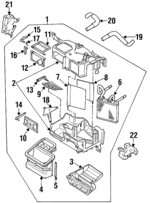 72010PA050 - HVAC: Heater Assembly for Subaru: SVX Image