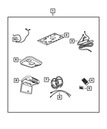 68022580AC - Mopar Accessories - Component Parts: Overhead Dvd Assembly for Mopar Image