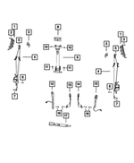 6506080AA - Restraints: Hex Head Screw for Chrysler: Aspen | Dodge: Durango, Ram 1500, Ram 2500, Ram 3500 | Jeep: Grand Cherokee, Liberty, Wrangler, Wrangler JK | Ram: 1500, 1500 Classic, 2500, 3500 Image