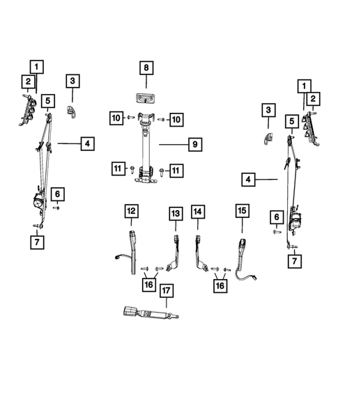 Seat Belts for 2014 Ram 2500 #0