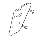 98757564701 - Body: Retainer Plate for Porsche: Boxster, Cayman Image