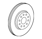 1771211 - Brakes: ACDelcoâ„¢ Rotor for Chevrolet: Bolt EUV, Bolt EV, Cruze, Volt Image