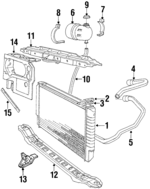 1274100 - Cooling System: Radiator Cap for Volvo: 244, 740 Image