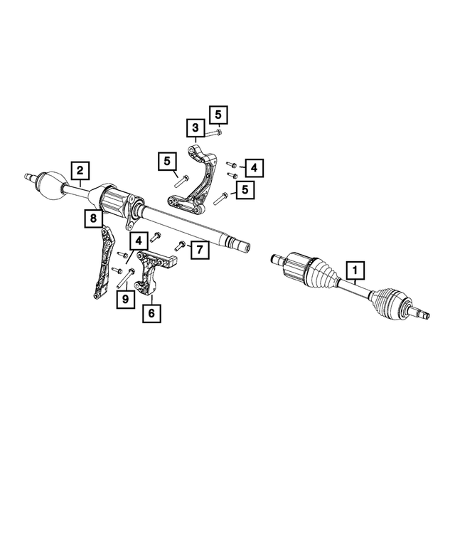 68291654AD - : Axle Half Shaft, Right for Mopar Image
