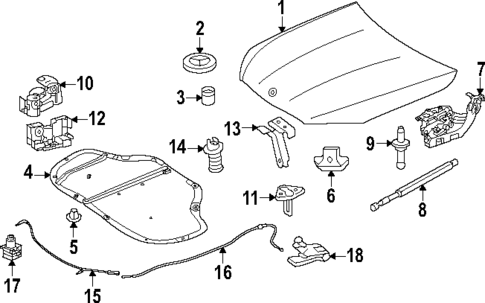 Hood & Components for 2025 Mercedes-Benz GLC 63 AMG&reg; S E Performance #0