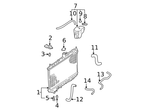 Radiator & Components for 2005 Nissan Maxima #0