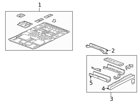 Floor & Rails for 2006 Buick Terraza #0