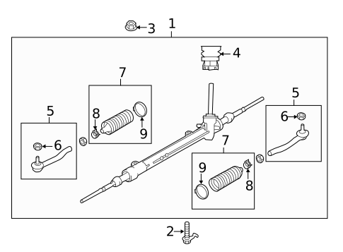 Steering Gear & Linkage for 2013 Nissan LEAF #0