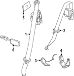 26546035 - : Center Buckle for Chevrolet: Equinox | GMC: Terrain Image