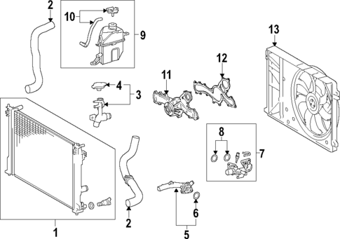 Cooling System for 2023 Toyota Camry #0