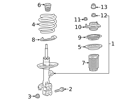 Struts & Components for 2025 Lexus NX350h #3