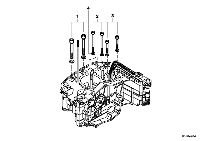 11117676886 - Engine: Isa Screw with Washer - M10X100 for BMW-Motorrad Image