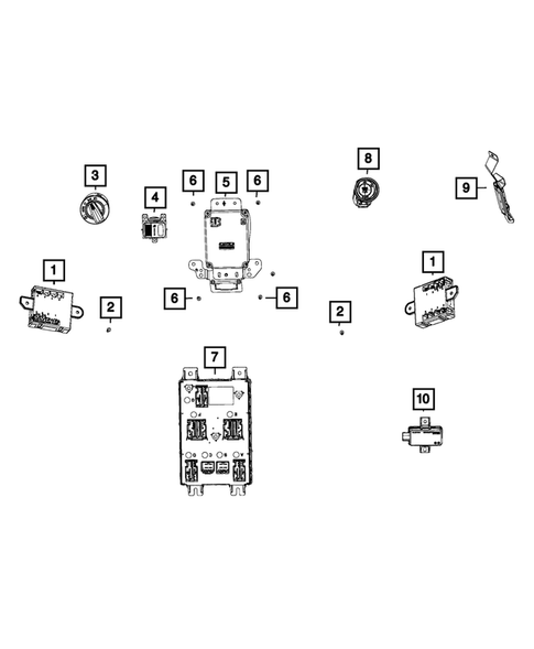 Keys, Modules and Engine Controllers for 2016 Dodge Viper #0