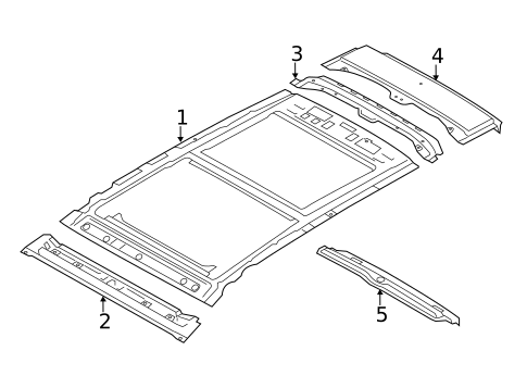 Roof & Components for 2017 Hyundai Santa Fe #1