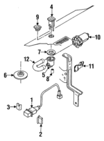 N90587901 - HVAC: Front Sensor Clamp for Audi: 100, 100 Quattro, A4, A4 Quattro, A6, A6 Quattro, S4, S6 Image