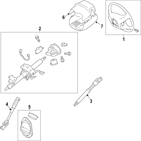 Steering Column for 2016 Toyota 4Runner #0