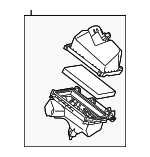 16500JA80D - : Air Filter And Housing Assembly for Nissan Image