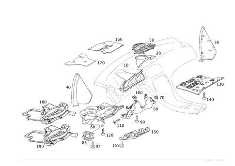 Detachable Components, Instrument Panel for 2003 Mercedes-Benz SL 500 #0