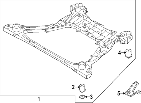 Suspension Mounting for 2025 Hyundai Santa Fe #1