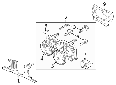 Headlamp Components for 2003 Jaguar XJR #0
