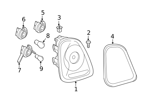 Tail Lamps for 2009 Mini Cooper #1