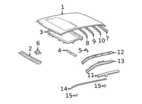 Roof & Components for 2006 Scion xA #0