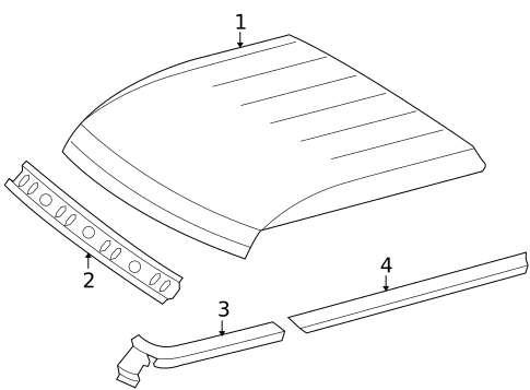 Roof & Components for 2003 Dodge Sprinter 2500 #5