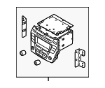 96160B8000NN5 - Body: Radio for Hyundai: Santa Fe, Santa Fe XL Image