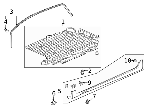 Exterior Trim - Pillars for 2015 Honda Fit #0