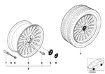 36111092209 - : Wheel, Alloy for BMW Image