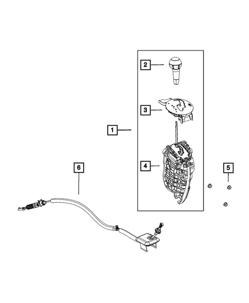 Gearshift Controls and Related Parts for 2019 Fiat 500 #1