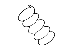 90501A0005 - Exhaust: Front Pipe Spring for Toyota Image