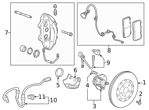 Front Brakes for 2014 Chevrolet Camaro #0