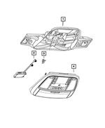 5108265AC - Interior Trim: Overhead Console Retainer for Mopar Image