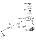 1WB67HL9AC - 8HP45; 8-Speed; Automatic Transmission: Gearshift Knob for Mopar Image
