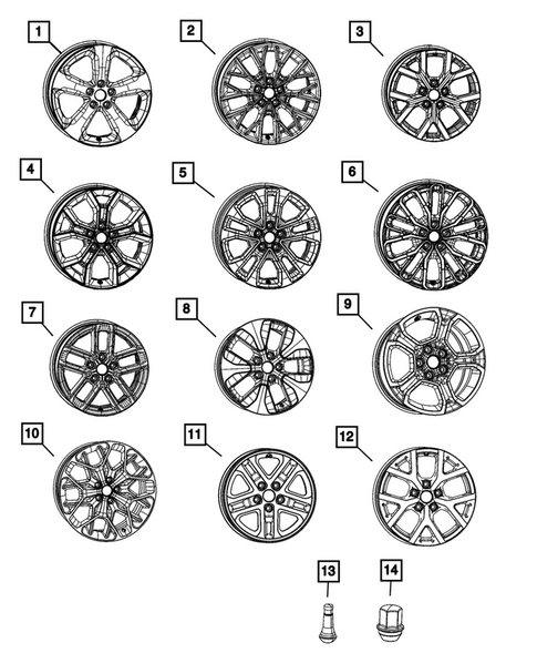 Wheels, Tires and Hardware for 2024 Jeep Grand Cherokee #0