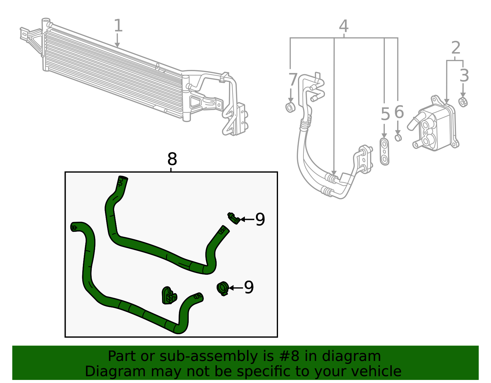24044139 - Automatic Transmission Fluid Cooling Heat Exchanger Inlet ...