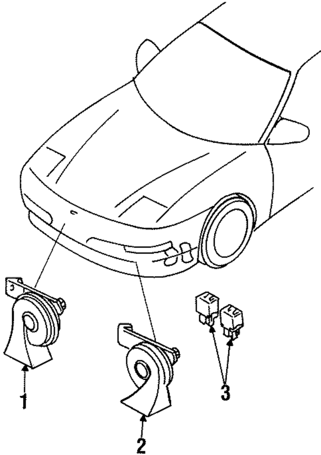 F52Z13832A - Electrical: Horn for Ford: Probe Image