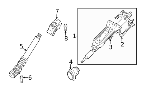 Steering Column Assembly for 2009 BMW M3 #0