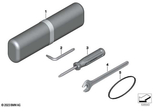 71117692709 - Parts and Accessories for Engine / Chassis: Tool Bag -  for BMW-Motorrad Image