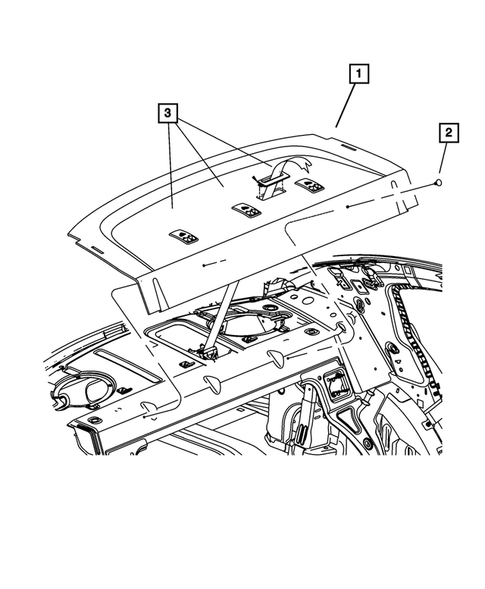 Headliners-Visors-Assist Straps for 2014 Chrysler 200 #1