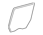4L3Z1625712AA - Body: Door Glass for Ford Image