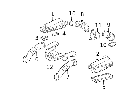 Air Intake for 2006 Mercedes-Benz S55 AMG #0