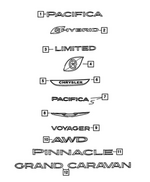 68465304AA - Exterior Ornamentation: Liftgate Nameplate for Mopar Image image