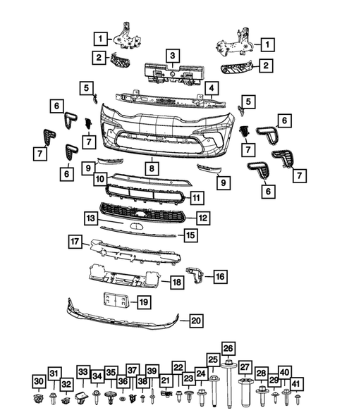 Front Bumper and Fascia for 2023 Dodge Durango #0