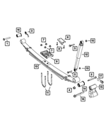 68106105AA - : Rear Leaf Spring for Mopar Image